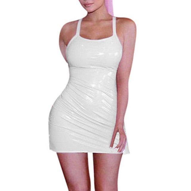 Women's Leather Short Dress