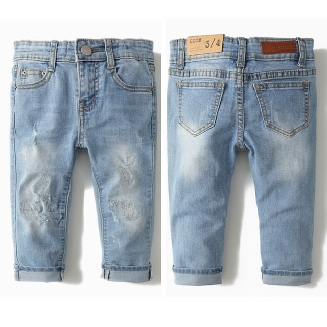 Kids Denim Cotton and Stretchy Jeans