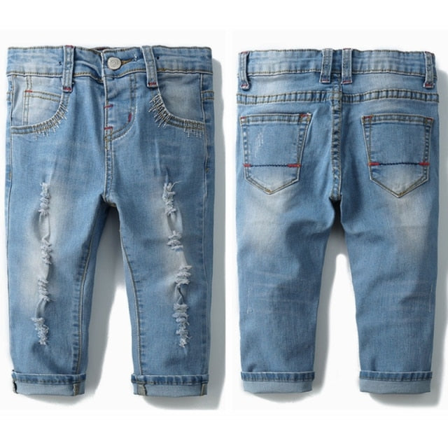 Kids Denim Cotton and Stretchy Jeans