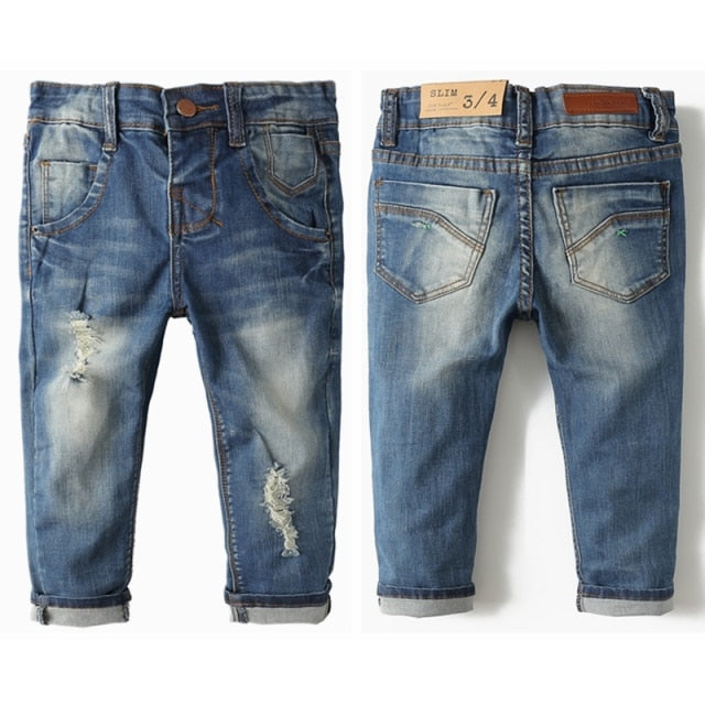Kids Denim Cotton and Stretchy Jeans