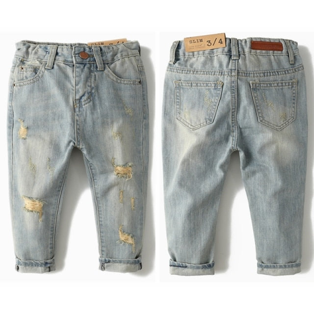 Kids Denim Cotton and Stretchy Jeans