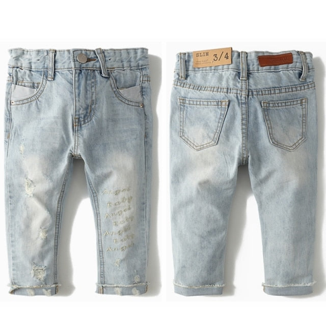 Kids Denim Cotton and Stretchy Jeans