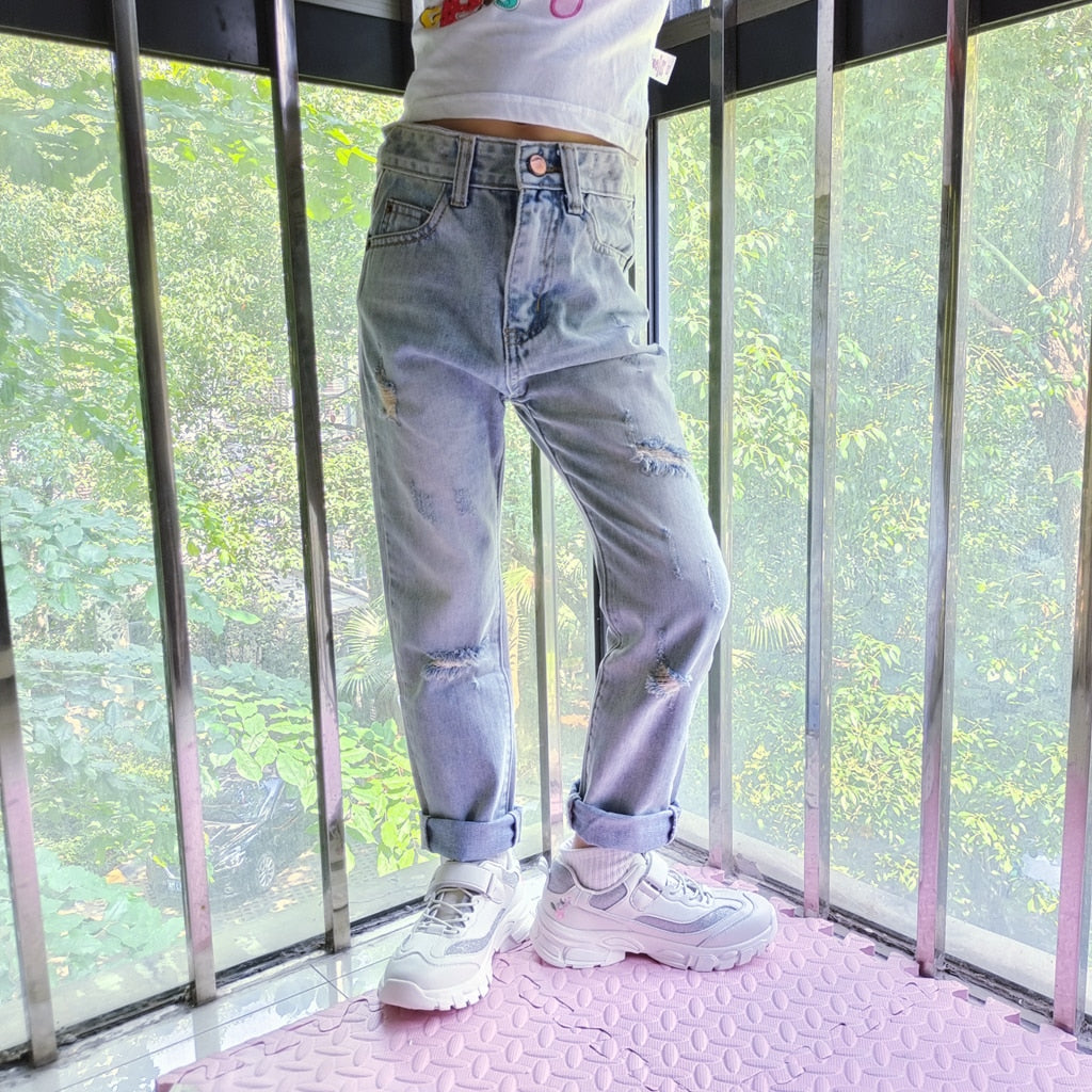 Kids Denim Cotton and Stretchy Jeans