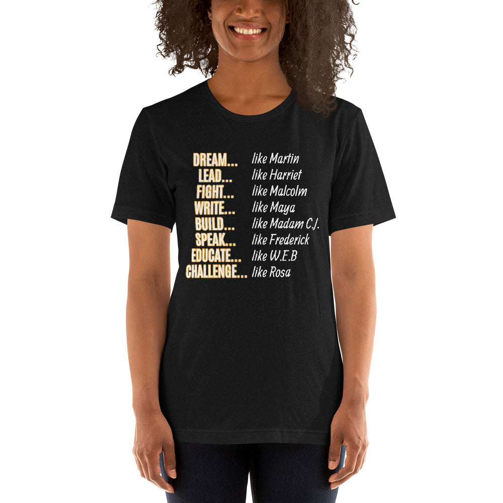 Unisex Black History Month T-Shirt (Gold)