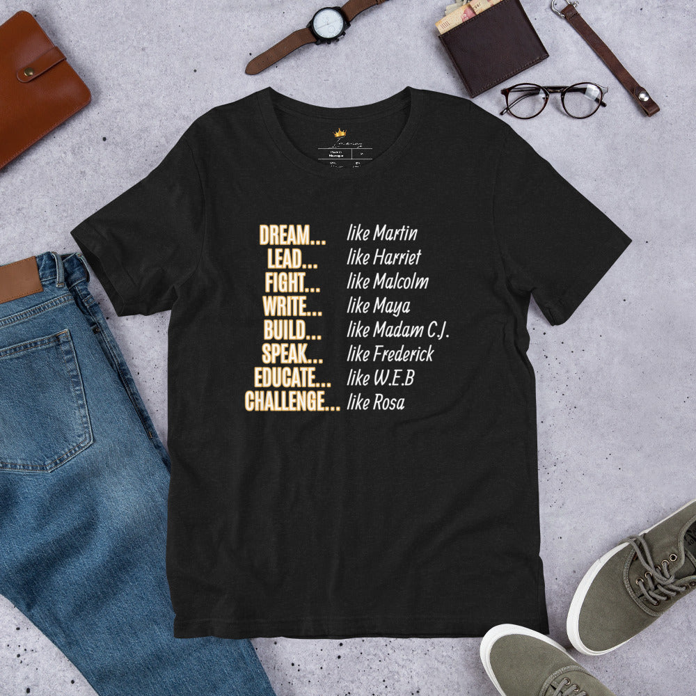 Unisex Black History Month T-Shirt (Gold)