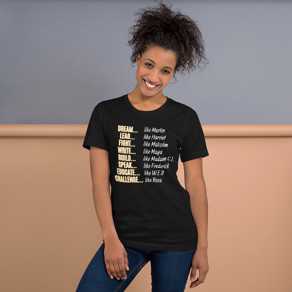 Unisex Black History Month T-Shirt (Gold)