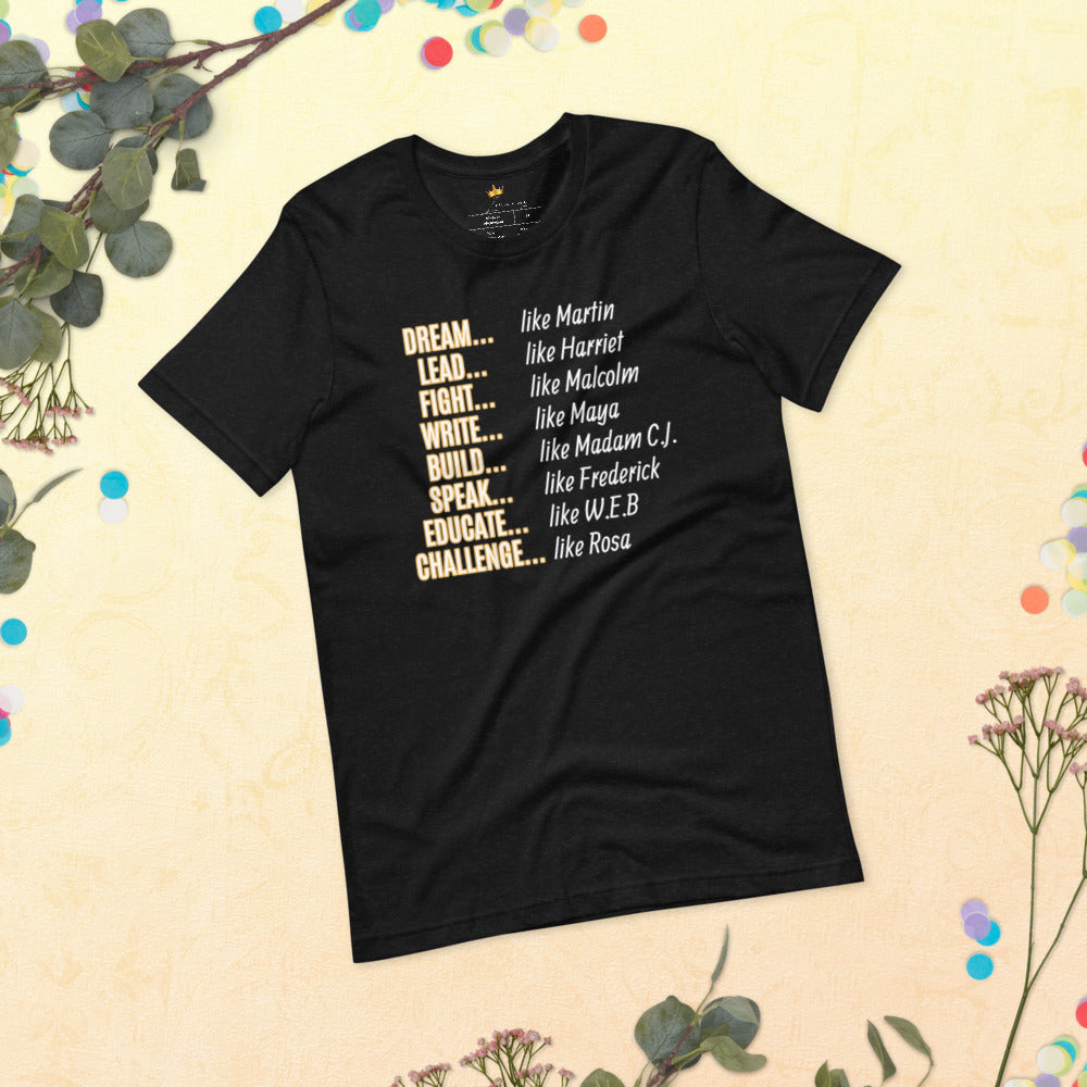 Unisex Black History Month T-Shirt (Gold)