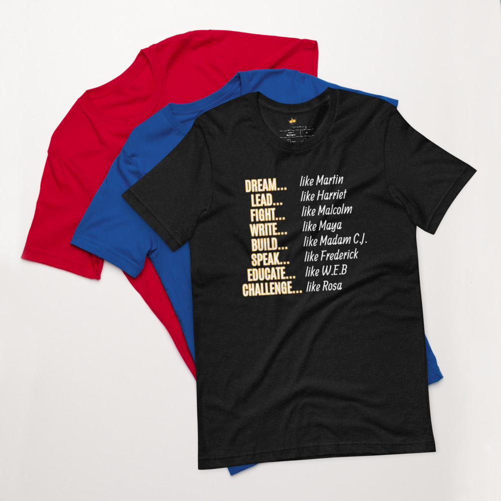 Unisex Black History Month T-Shirt (Gold)