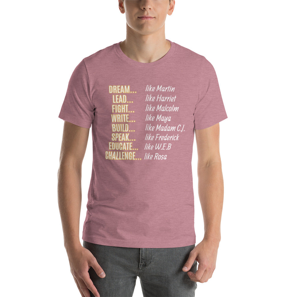 Unisex Black History Month T-Shirt (Gold)
