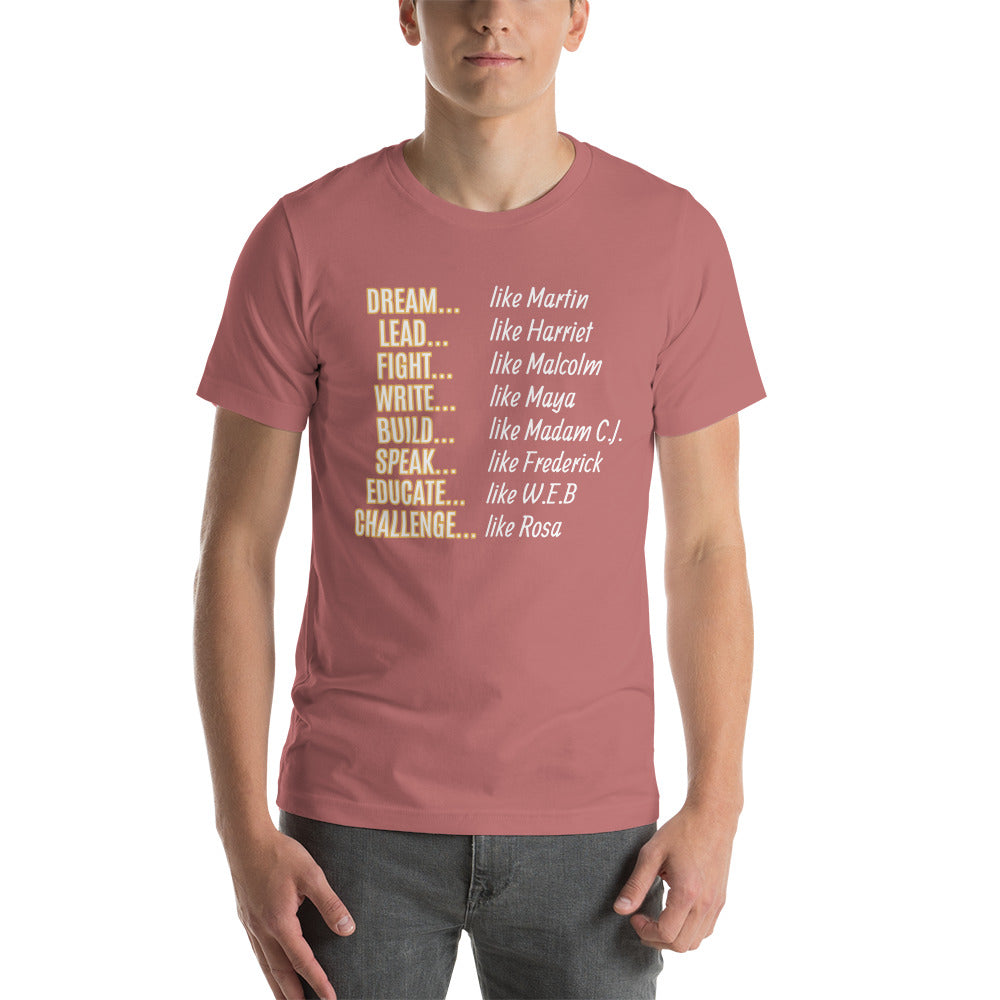 Unisex Black History Month T-Shirt (Gold)