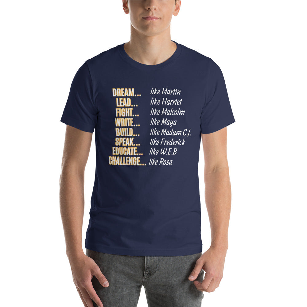 Unisex Black History Month T-Shirt (Gold)
