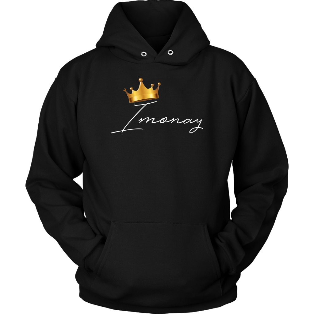 Imonay White Logo Unisex Hoodie