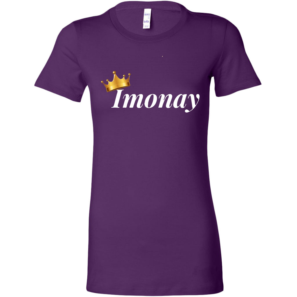 Imonay White Logo Bella T-Shirt