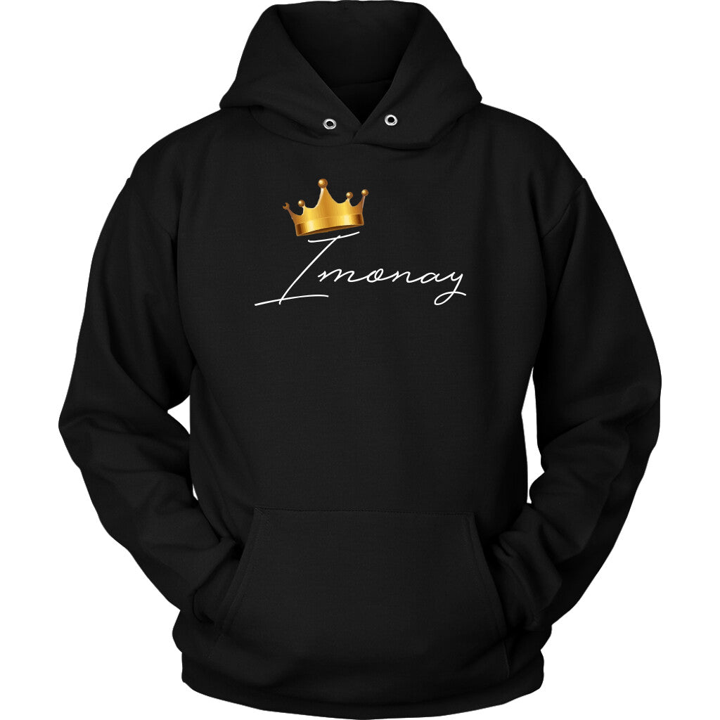 Imonay White Logo Unisex Hoodie