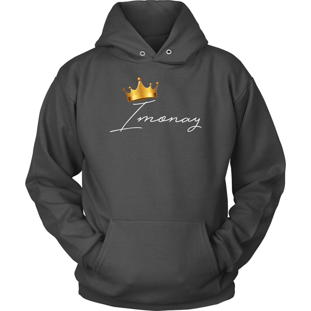 Imonay White Logo Unisex Hoodie