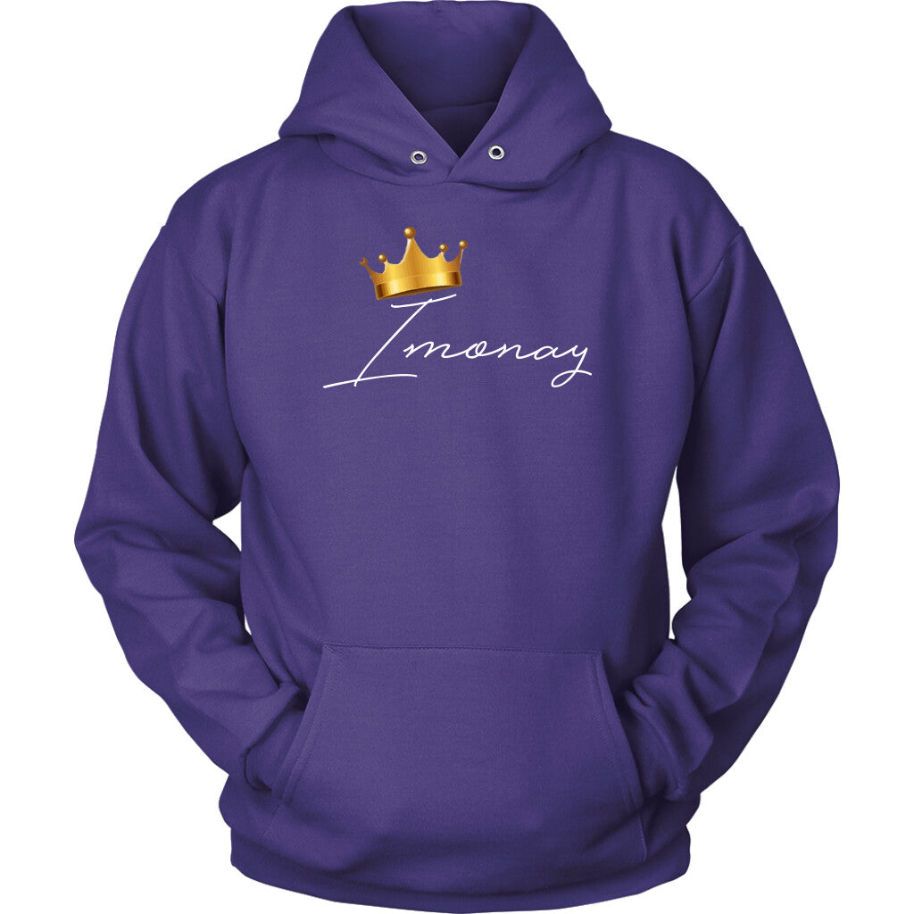 Imonay White Logo Unisex Hoodie
