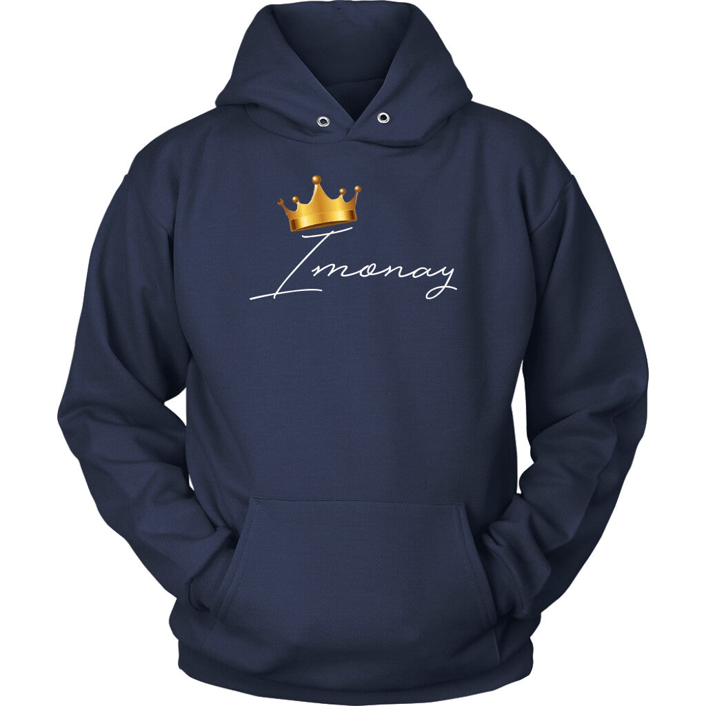 Imonay White Logo Unisex Hoodie