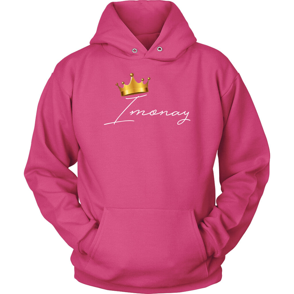 Imonay White Logo Unisex Hoodie