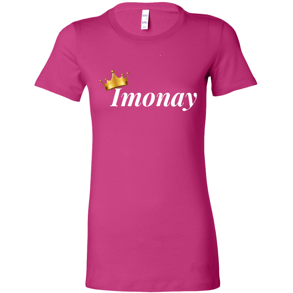 Imonay White Logo Bella T-Shirt