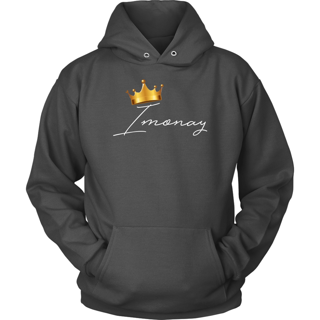 Imonay White Logo Unisex Hoodie