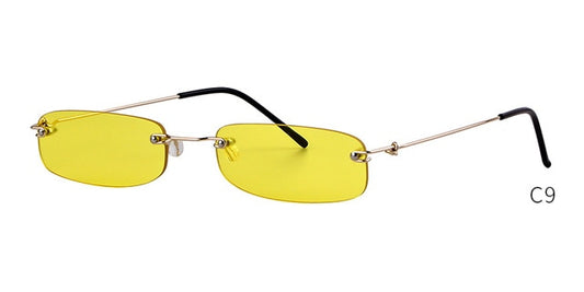 90s Rimless Rectangle Sunglasses