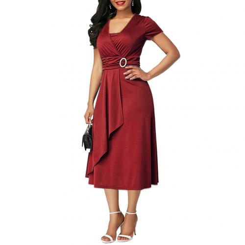 Womens Plus Size Ruffle Dress