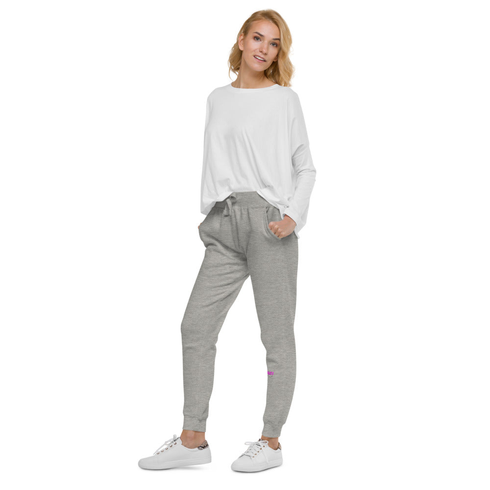 Women's Imonay Fleece Sweatpants (Pink Logo)