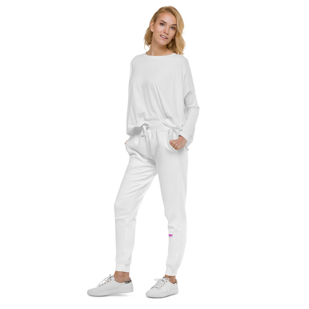 Women's Imonay Fleece Sweatpants (Pink Logo)