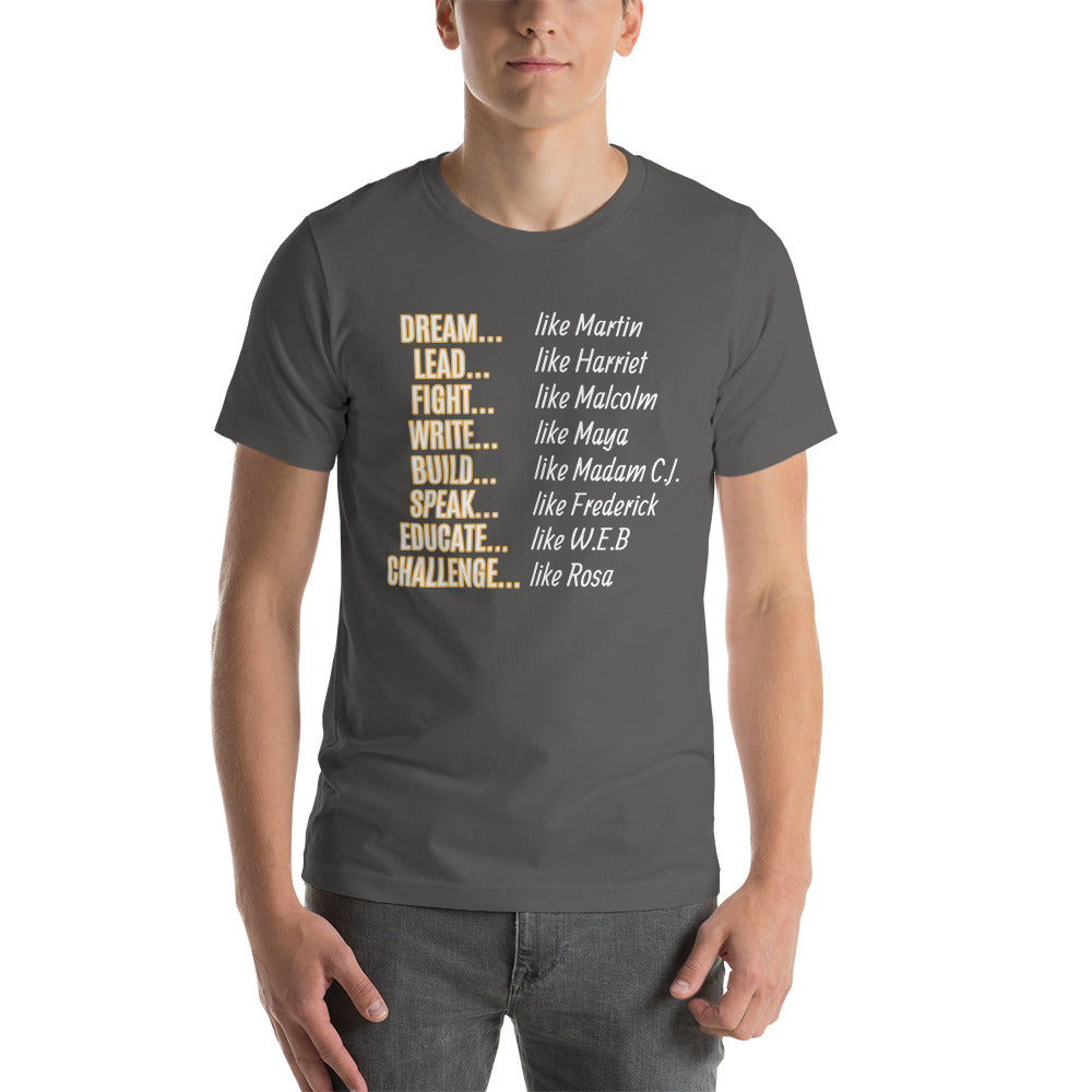 Unisex Black History Month T-Shirt (Gold)