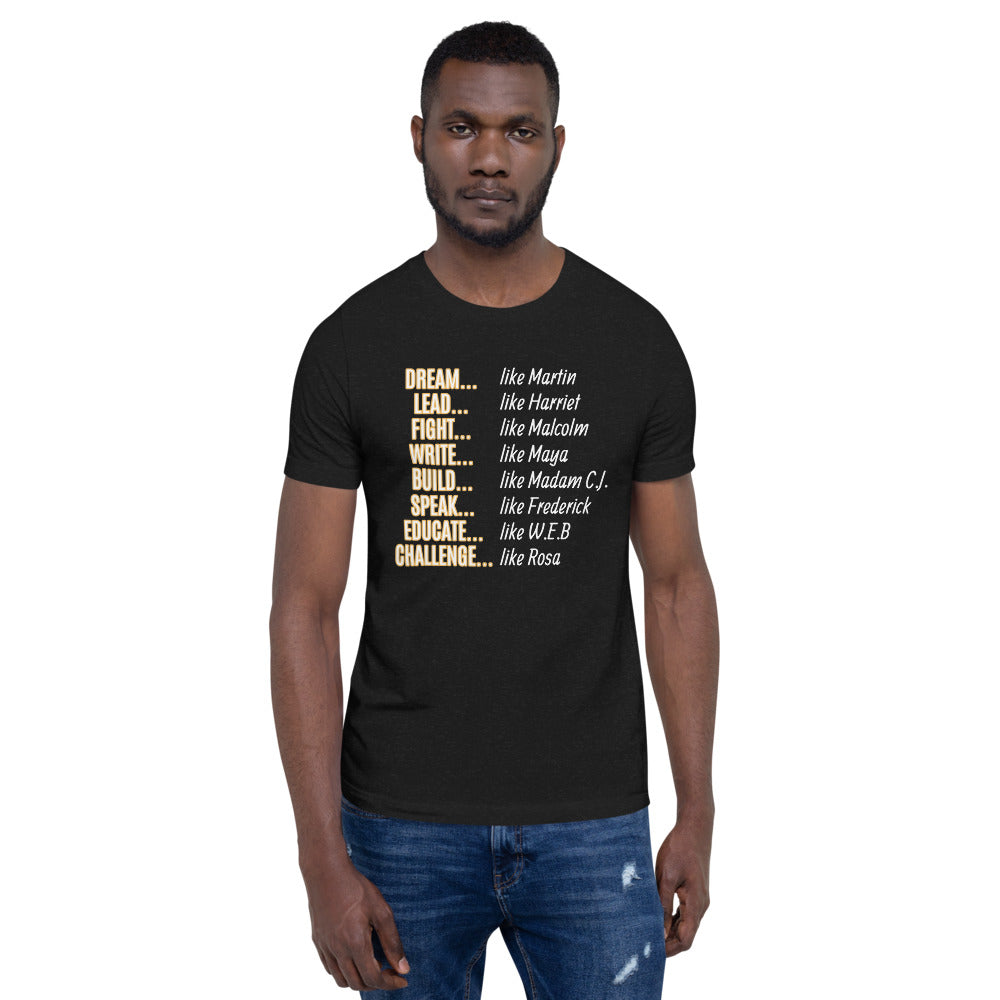 Unisex Black History Month T-Shirt (Gold)