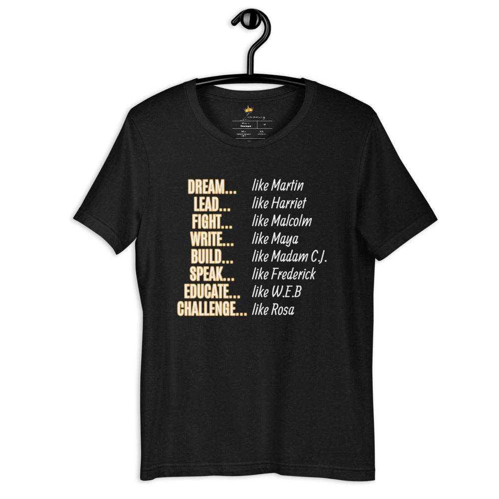 Unisex Black History Month T-Shirt (Gold)