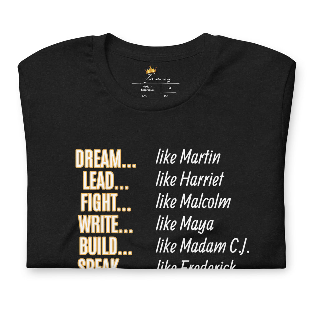 Unisex Black History Month T-Shirt (Gold)